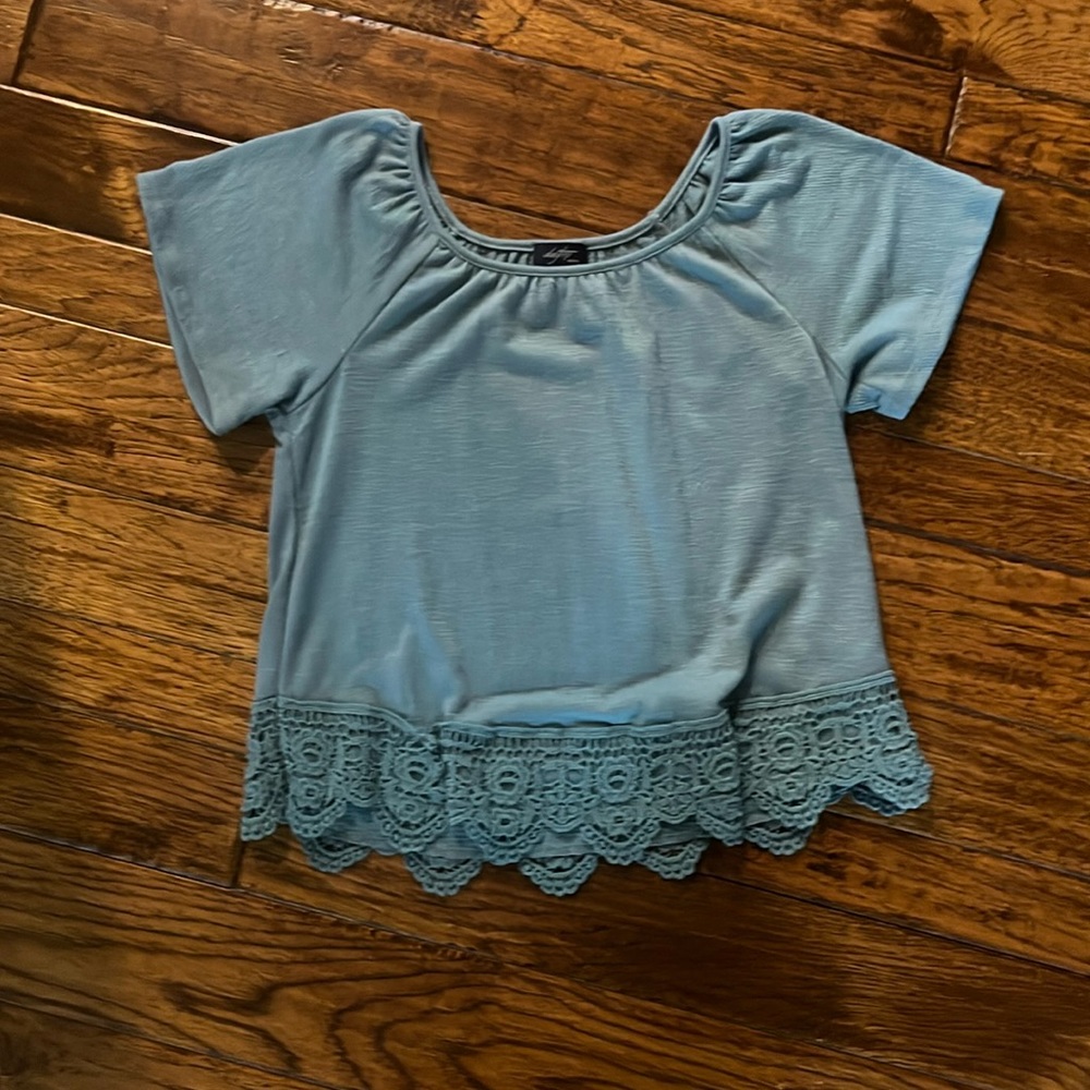Daytrip shirt, teal, size medium